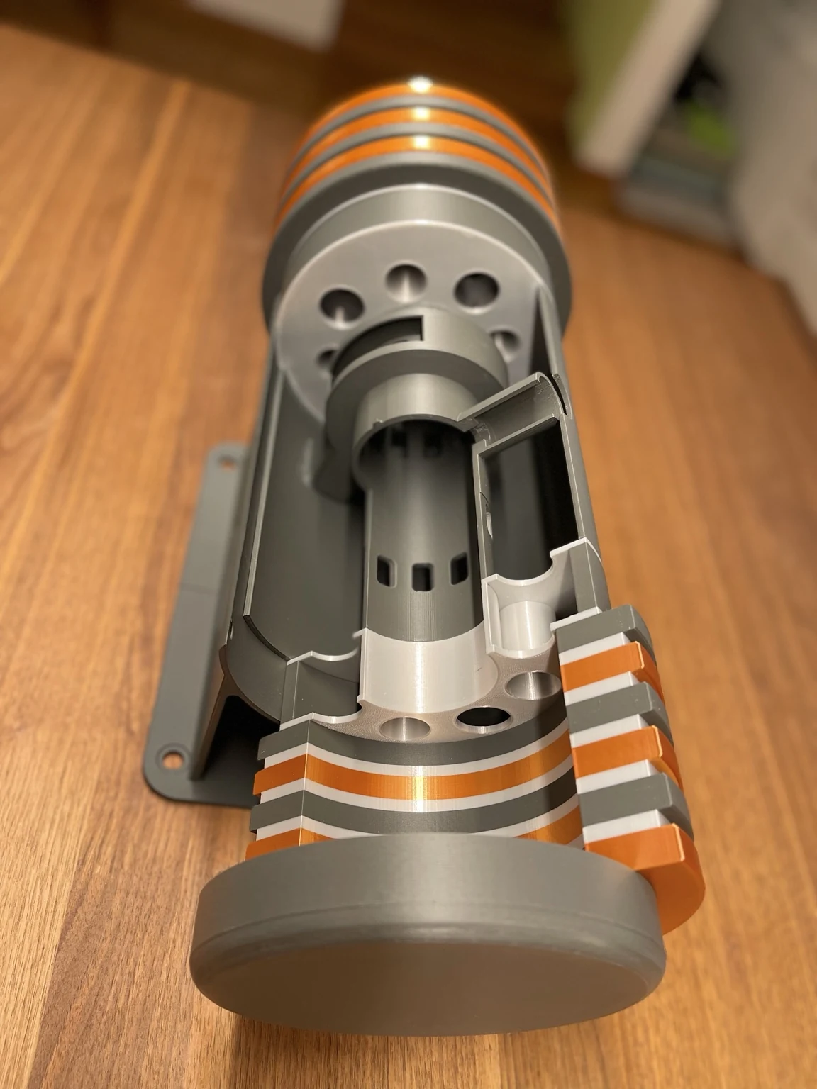 Beetron-Entwicklungsprototyp – Detailansicht des aufgeschnittenen 3D-Druckmodells